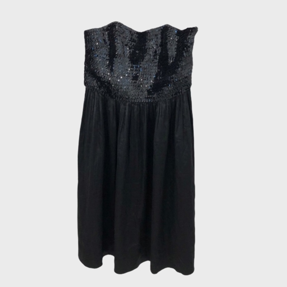 LYNDIA procanik strapless sequin cocktail dress